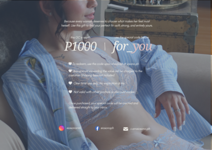 Io Sono Gift Certificate PhP1000