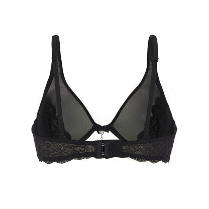 Hera Underwire Plunge Bra - Black - Image 2